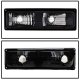 GMC Sierra 3500 1994-2000 Black Euro Headlights and Bumper Lights