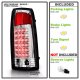 Chevy 2500 Pickup 1988-1998 LED Tail Lights Chrome