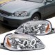 Honda Civic 1999-2000 Clear Dual Halo Projector Headlights with LED