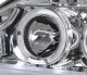 Honda Civic 1999-2000 Clear Dual Halo Projector Headlights with LED
