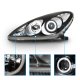 Lexus ES330 2004 Black Projector Headlights Halo LED