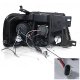 Ford F150 2004-2008 Clear Dual Halo Projector Headlights with LED