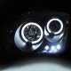 Pontiac G5 2005-2009 Black Dual Halo Projector Headlights with LED