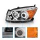 Toyota RAV4 2006-2008 Clear Projector Headlights Halo LED
