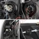 Ford F350 Super Duty 1999-2004 Black Dual Halo Projector Headlights with LED