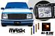 Chevy 1500 Pickup 1994-1998 Black Billet Grille and Clear Headlight Conversion Kit