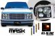 GMC Sierra 2500 1994-2000 Chrome Billet Grille and Black Headlight Conversion Kit