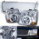 Chevy Silverado 2003-2005 Chrome Mesh Grille and Headlight Conversion Kit