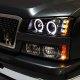 Chevy Avalanche 2003-2006 Black Grille and Projector Headlights Bumper Lights