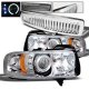 Dodge Ram 3500 1994-2002 Chrome Vertical Grille and Projector Headlights