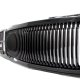 Chevy 3500 Pickup 1994-1998 Black Front Grill and Halo Projector Headlights Set