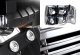 Chevy Suburban 2000-2006 Chrome Grille and Black Headlights LED DRL