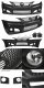 Lexus IS350 2006-2008 Black IS-F Style Bumper and Grille with Fog Lights