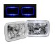 Nissan Hardbody 1986-1997 Blue Halo Sealed Beam Projector Headlight Conversion