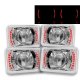 Mercury Marquis 1985-1986 Red LED Sealed Beam Projector Headlight Conversion Low and High Beams