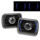 Jeep Comanche 1986-1992 Blue LED Black Sealed Beam Projector Headlight Conversion