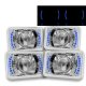 Chevy C10 Pickup 1981-1987 Blue LED Sealed Beam Projector Headlight Conversion Low and High Beams