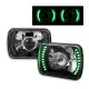 Ford F100 1978-1983 Green LED Black Chrome Sealed Beam Projector Headlight Conversion