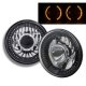 Toyota Land Cruiser 1979-1987 Amber LED Black Chrome Sealed Beam Projector Headlight Conversion