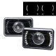 Dodge Stealth 1992-1993 White LED Black Sealed Beam Projector Headlight Conversion