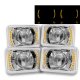 Chrysler Laser 1984-1986 Amber LED Sealed Beam Projector Headlight Conversion Low and High Beams