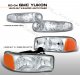 GMC Sierra Denali  2003-2006 Clear Headlights and Bumper Lights Set