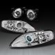 Lexus SC400 1992-1999 Clear High Beam and CCFL Halo Projector Headlights Set