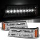 Chevy Avalanche 2003-2005 Clear Projector Headlights and LED Bumper Lights