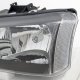 Chevy Avalanche 2003-2006 Black Clear Headlights and Bumper Lights