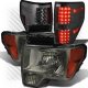 Ford F150 2009-2014 Smoked Headlights and LED Tail Lights