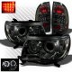 Toyota Tacoma 2005-2011 Smoked CCFL Halo Headlights and LED Tail Lights