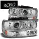 Chevy Tahoe 2000-2006 Chrome Halo Projector Headlights and Bumper Lights