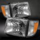 Toyota Tacoma 1997-2000 Clear Euro Headlights and Corner Lights