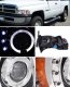 Dodge Ram 3500 1994-2002 Chrome Projector Headlights and LED Tail Lights