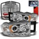 Dodge Ram 3500 2003-2005 Chrome Projector Headlights and LED Tail Lights