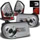 Chrysler 300C 2005-2007 Chrome Projector Headlights DRL and LED Tail Lights