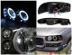 GMC Sierra 1500HD 2001-2006 Black Halo Projector Headlights and Bumper Lights