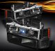 GMC Yukon 1994-1999 Black Projector Headlights and Bumper Lights