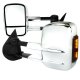 Chevy Avalanche 2007-2014 Towing Mirrors Power Heated Chrome LED Signal Lights