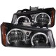 Chevy Avalanche 2003-2006 Black Halo Headlights LED